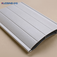 Composant de volet roulant commercial : Profilé en aluminium pour lames de porte à enroulement, épaisseur optimisée pour les magasins de détail