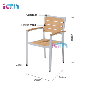 American Standard <span class=keywords><strong>Paris</strong></span> Bistro teca madera jardín Patio exterior silla apilable - Product Image 4