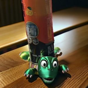 Gobelet en plastique imprimé 3D créatif tasse à café tasse à eau drôle tortue sous-verre espiègle ébats farfelus sous-verre Droll Expression - Product Image 1