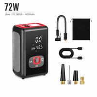 Compresseur d'air portable ABS 2000mAh*2 150 PSI avec lumière LED et affichage numérique pour voiture, vélo électrique, moto et ballons