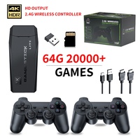 Console de jeu M8 avec deux manettes, jeu familial sans fil pour deux joueurs, design rétro classique pour la maison et connectivité USB