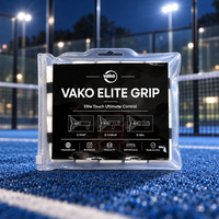 Overgrip Tenis Padel Anti-Selip Tahan Lama, Bahan Polyurethane Non-Woven, Menyerap Keringat, Pembungkus Gagang Raket, Logo Custom