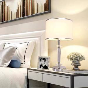 Luxury American Style Crystal Table Lamp for Bedroom Living Room Simple Modern Design Warm Romantic <b>Lighting</b> for Home Use B&B - Product Image 4