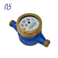Contador de Agua Doméstico de Latón con Certificación ISO Clase B, Mecánico de Múltiples Jets con Dial Húmedo, IP68, OEM, Resistente al Frío -20°C