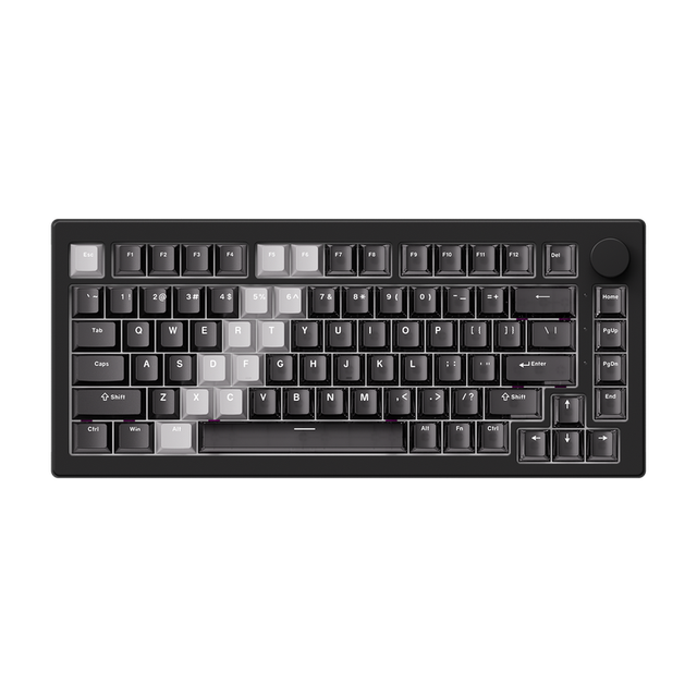 AKKO 75% Layout 5075 V3 HE Wired Magnetic Keyboard ARGB Gasket Mount Cross-Compatible Mechanical Keyboard