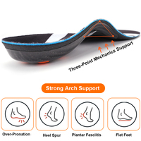 Arch Support Running Volleyball Inserts absorbant les chocs Orthèses Soulagement de la douleur Semelles en fibre de carbone