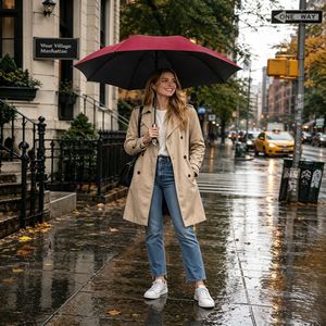 Custom Logo Automatic 8 Ribs Windproof Golf Umbrella Long Handle <b>Large</b> Canopy <b>Extra</b> Strong Pongee Fabric <b>Printed</b> Umbrella - Product Image 2