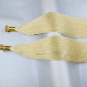 <span class=keywords><strong>Extension</strong></span> I-Tips per <span class=keywords><strong>Capelli</strong></span> Umani <span class=keywords><strong>Veri</strong></span> Vergini Remy a Doppia Trama con Cuticole, Qualità Russa - Product Image 3