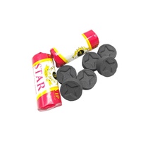 Charbon à chicha étoilé de 35 mm, sans fumée, sans odeur, de haute qualité, à allumage instantané, résistant au feu, vente directe d'usine
