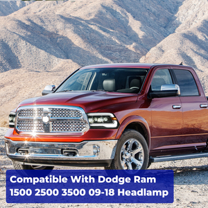 DK motion Pick-Up Truck DRL pour Dodge Ram1500 2500 2009-2018 lampes <span class=keywords><strong>de</strong></span> voiture avec faisceau <span class=keywords><strong>de</strong></span> route Automobile LED assemblage <span class=keywords><strong>de</strong></span> phares - Product Image 4