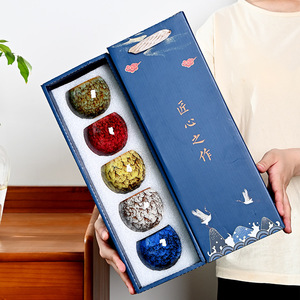 热销功夫大师陶瓷茶杯套装咖啡杯Yerba伴侣套装 - Product Image 2