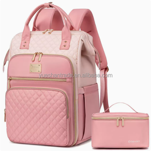 2026 트렌디 패션 컬러 옥스포드 방수 중간 사이즈 아기 기저귀 백팩 엄마 가방 - Product Image 2
