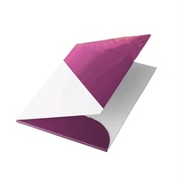 A2 mejor precio Oficina impresa papel de cartón A3 documento certificado archivo brillante laminación carpeta negra con bolsillos y logotipo