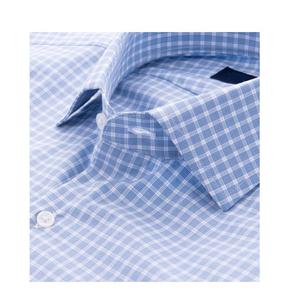 Camisa de Vestir para Hombre, Estilo Safari, Manga Larga, Informal, de Negocios, con Logotipo Personalizado, Precio al por Mayor, Teñida con Hilo, Antiarrugas, a Cuadros, para Otoño - Product Image 1