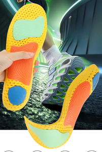 Semelles de sport unisexes avec soutien de la voûte plantaire, anti-torsion, orthopédiques, absorbant la transpiration, respirantes, hautement élastiques et amortissantes - Product Image 5