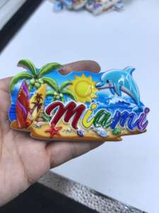 แม่เหล็กติดตู้เย็นรูปทรงตามสั่ง เป็นมิตรกับสิ่งแวดล้อม ทำจากโลหะ ของที่ระลึกสำหรับนักท่องเที่ยวยุโรป ดีไซน์อาร์ตเดโค ขนาดกลาง ขายส่งสำหรับการเดินทาง - Product Image 4