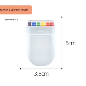 Crayons de <span class=keywords><strong>peinture</strong></span> faciale arc-en-ciel, lavables, non toxiques, pour enfants, fêtes, sports, Halloween - Product Image 6