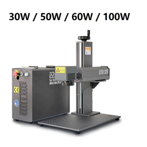 Máy khắc <span class=keywords><strong>laser</strong></span> sợi quang Mopa Lightburn Jpt M7 50W 60W 100W khắc màu trên kim loại - Product Image 2