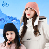 Nuevo gorro de doble cara para padres e hijos, gorro grueso y cálido con orejeras, gorro deportivo resistente al viento y al frío para esquiar, montar en bicicleta