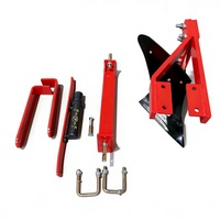 Charrue agricole robuste pour petites surfaces, à attelage 3 points, pour tracteur compact