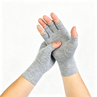 Gants de compression sans doigts pour hommes et femmes, soulagement de l'arthrite, du syndrome du canal carpien et de la tendinite, pour le sport en extérieur