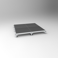 Plateforme de scène mobile en aluminium pour événements et mariages, conception OEM ODM, portable, pour l'extérieur.