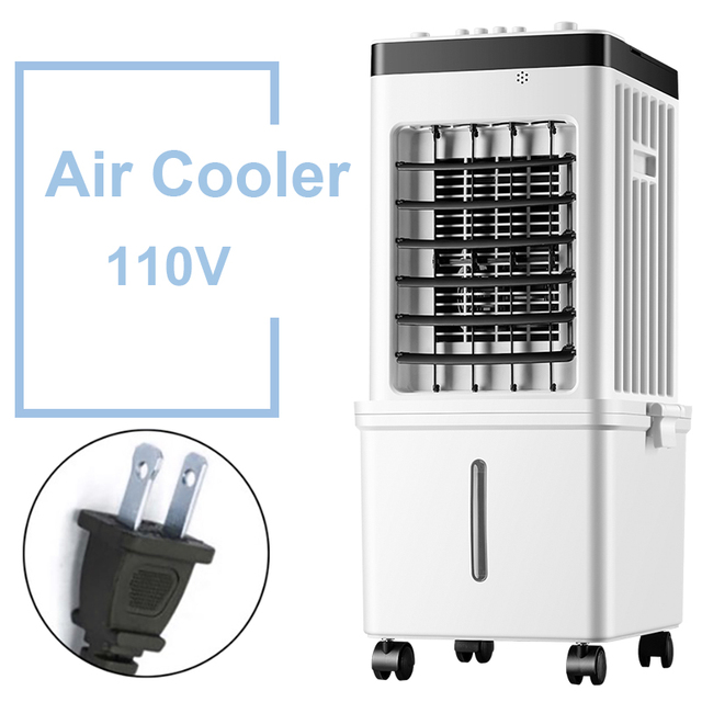 Super Quiet Portable AC Powered Plastic Air Cooler with 3-Speed Evaporative Fan for Bedroom and Office