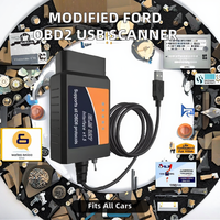 Câble USB converti pour scanner OBD2 ELM 327 compatible For-scan avec puce CH340 modifiée pour Ford Switch PIC18F25K80 HS-CAN MS-CAN