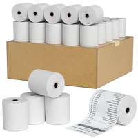 Papier thermique pour imprimantes de point de vente/caisses enregistreuses (Clover/Square/Verifone) - 57x40mm, blanc mat, simple couche, 70gsm - 100 rouleaux