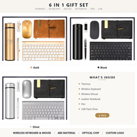 Ensemble Cadeau d'Affaires Personnalisé : Souris, Clé USB, Stylo Métallique, Bouteille Isotherme – Vente en Gros pour Entreprises et Bureaux