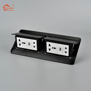 Presa Elettrica a Scomparsa con Coperchio Personalizzabile, Kit Prese da Pavimento Doppie a Scomparsa - Product Image 3