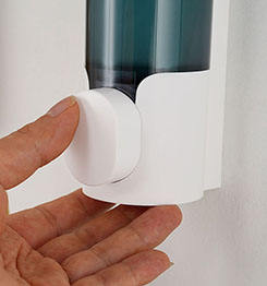 Dispensador de Jabón de Cocina, 320 ml * 1 Botella, Dispensador de Champú para Ducha, Dispensador de Jabón Líquido de Plástico para Montar en la Pared, para Baño de Hotel - Product Image 6