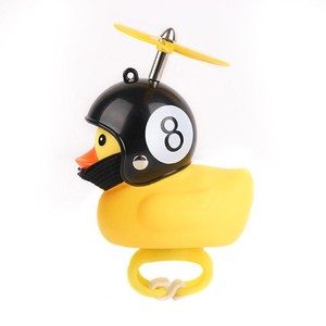 Ornement décoratif de voiture Canard anti-vent, Canard TikTok tendance avec casque, Petit canard jaune Turbo Boost en caoutchouc pour intérieur - Product Image 1