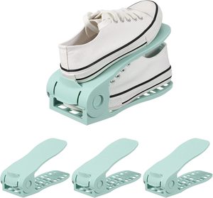 2025 New Double Deck Shoe Rack <b>Shelf</b> for Closet Organization <b>Adjustable</b> Shoe Stacker Space Saver Shoe Slots - Product Image 1