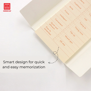 Premium Hong Ha Daily Vocab 01 Spiral Notebook Hardcover Smooth Paper Bright <b>Design</b> Durable Binding Learning Promotion Model - Product Image 3