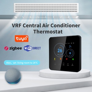 Termostato de unidad dividida de conducto inteligente para Mitsubishi Electric CN105 <span class=keywords><strong>con</strong></span> marco de aleación de pantalla LCD Compatible <span class=keywords><strong>con</strong></span> <span class=keywords><strong>Alexa</strong></span> y Google - Product Image 2