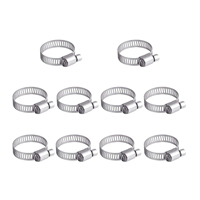 Collier de serrage pour tuyau d'entraînement Collier de serrage pour tuyau en acier inoxydable réglable de 8 à 44mm de gamme Collier de serrage pour engrenage à vis sans fin