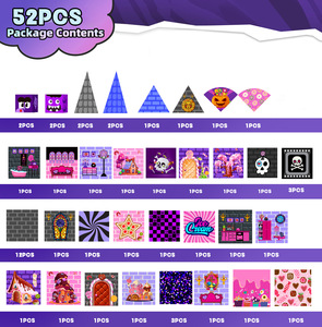 Jeu de construction de blocs magnétiques best-seller avec fenêtre colorée, Château Magique Bonbons, jouets éducatifs STEM pour enfants - Product Image 5