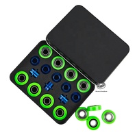 Roues de patins à roulettes de haute qualité 688 Minimiser, légères, micro, 11 billes, en céramique noire, roulements Balineras, roues de vitesse en ligne