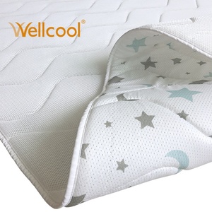 Chine fabrication 100% polyester 3d entretoise air maille tissu personnalisé lavable doux <span class=keywords><strong>berceau</strong></span> matelas protecteur tapis rampant pour bébé - Product Image 6
