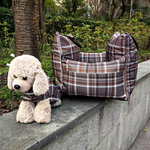 Siège de voiture multifonctionnel de <span class=keywords><strong>luxe</strong></span> pour chien, lit de voyage, siège surélevé pour animaux de compagnie en extérieur, tissu imperméable, forme rectangulaire, <span class=keywords><strong>sac</strong></span> de transport solide pour chien - Product Image 2