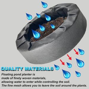 Planteur d'étang flottant écologique moderne intérieur/extérieur lit <span class=keywords><strong>surélevé</strong></span> circulaire Pot <span class=keywords><strong>de</strong></span> fleur application <span class=keywords><strong>de</strong></span> <span class=keywords><strong>jardin</strong></span> plastique EPS - Product Image 3