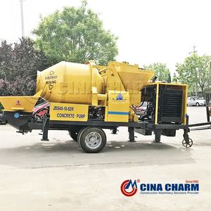 Pompa <span class=keywords><strong>Mixer</strong></span> Beton Mobile Diesel C3 40m3/jam untuk Konstruksi Bangunan dari Produsen - Product Image 2