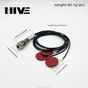 Patch de micro pour guitare 3 patchs Accessoire de micro à induction en boucle ouverte Karin Bar KLB Thumb Piano Patch sans trou Pickup EQ300 - Product Image 2