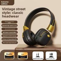 Retro Wireless BT 5.4 Headphones Long Duration Support Calling Headset