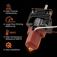 Kit Peningkatan Suhu Tinggi Creality K1/K1C/K1 Max Hot End Seri K1 Pemanas Keramik dengan Heat Sink