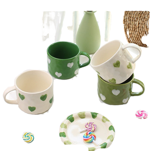 Taza de cerámica creativa de alta apariencia Chubby, taza de nube de alivio pintada a mano, estilo de diseño novedoso <span class=keywords><strong>para</strong></span> regalos de negocios - Product Image 4