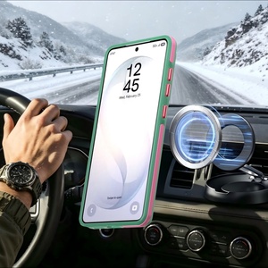 Funda Magnética Mate de Alta Calidad para Teléfono Samsung S26 S22 S23 S24 S25 Ultra Plus FE con 360 °   Funda a prueba de golpes con soporte de anillo metálico - Product Image 6