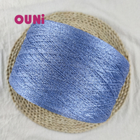 1/9Nm Chinese Manufacture Gold Silver Colorful Twisted Metallic Yarn for Handicrafts Bracelet Sparkle Metallic Shiny Yarn