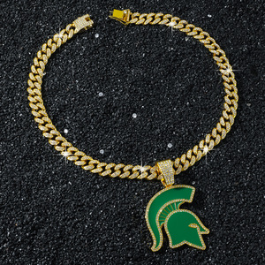 Collar con Colgante de Guerrero Espartano Estilo Hiphop Personalizado Vintage, Collares de Aleación para Hombre, Joyería de Moda al por Mayor - Product Image 4